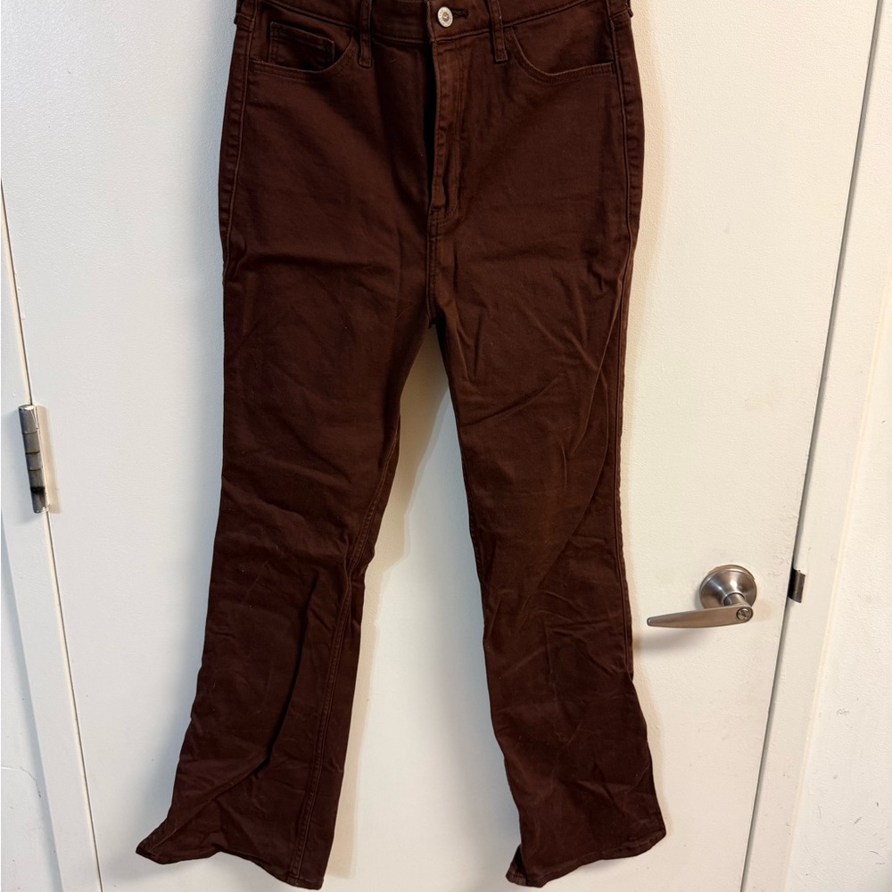 Hollister Dark Brown Flare Jeans